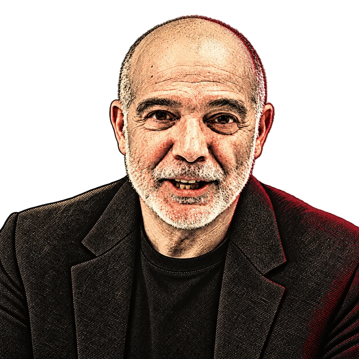 Philippe Thoniel, portrait illustré d’après sa photographie