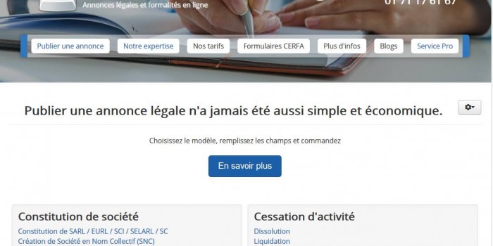Next Level Com publie le nouveau Site Publication Annonce Legale
