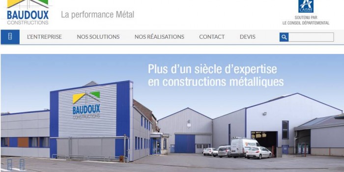 Next Level Com reconstruit le site de Baudoux Constructions Métalliques